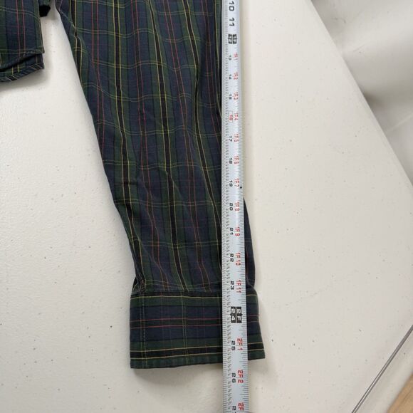 Vtg 90s Ralph Lauren Shirt Mens XXL Big Shirt Green Plaid LS Button Down Preppy - Picture 9 of 11